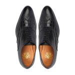 Classic Men's Black Brogue Oxfords Genuine Leather Dress